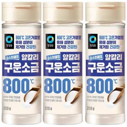 청정원 순수천혜염 알칼리 구운소금 200g