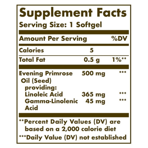 솔가 이브닝 프림로즈 500mg 180정 (해외) (1개)_이미지