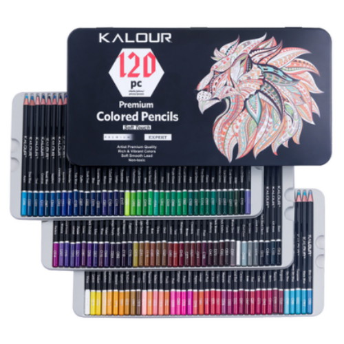 동아PMS KALOUR 프리미엄 소프트터치 색연필 (120색)