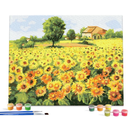 아이러브페인팅 DIY 캔버스형 그림그리기 해바라기 밭