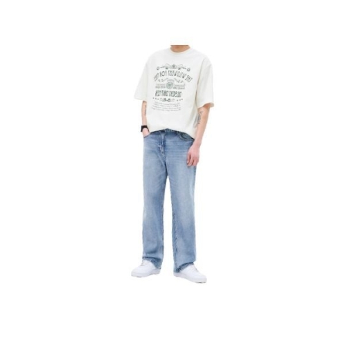 삼성물산 에잇세컨즈 ltgt 브러쉬드 세미 와이드핏 데님 팬츠 스카이 블루 265421CPXQ 698075