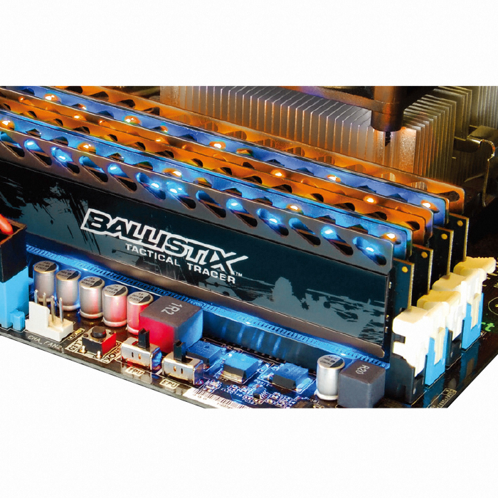마이크론 Crucial Ballistix DDR3-1600 CL8 오렌지블루 패키지 (16GB(8Gx2))_이미지