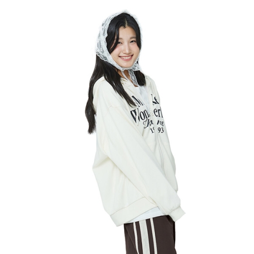 소이 여자 봄이월 레터링쮸리합포집업점퍼 25F0151
