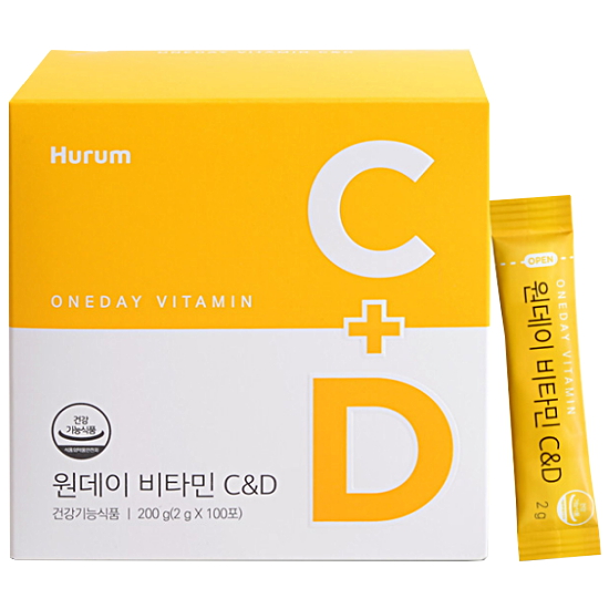 휴럼 원데이 비타민C D 100포 (2개)_이미지