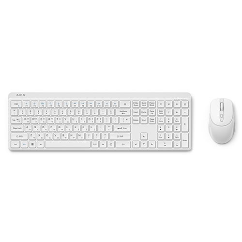 AULA AC110 무선 키보드 마우스 세트 (화이트)_이미지