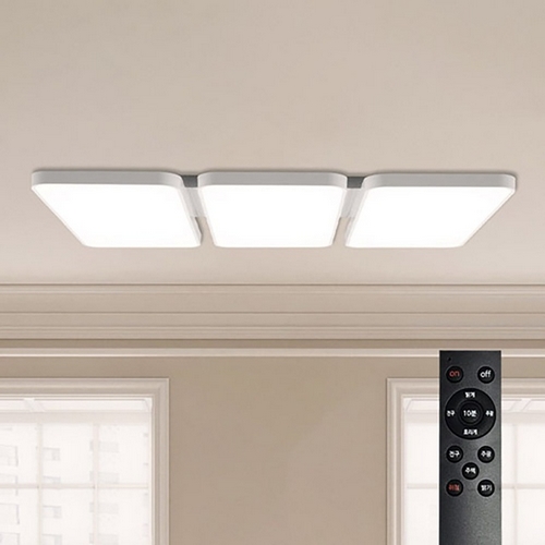 LED 로딩 시스템 삼색 리모컨 거실등 225W