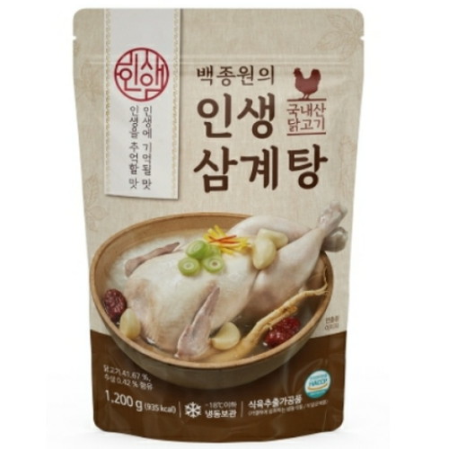 더본코리아 백종원의 인생삼계탕 1.2kg (8개)