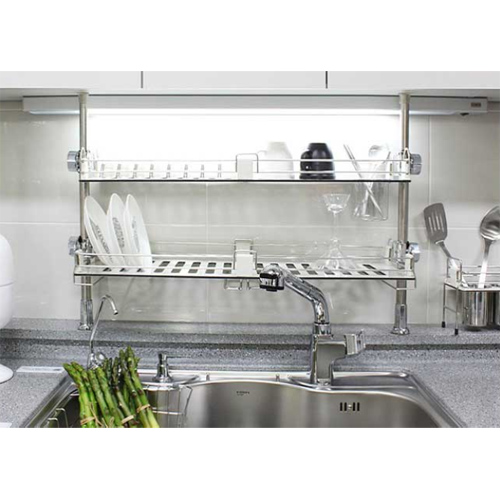 웰메이트 ㅤ씽크대 선반(기둥형) (2단)_이미지