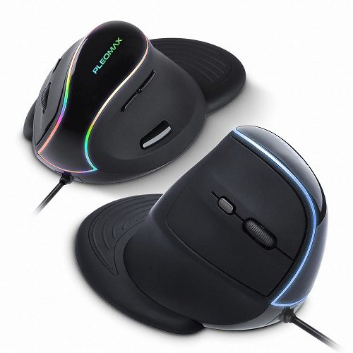 플레오맥스 MO-ER600 RGB 버티컬 인체공학 마우스_이미지