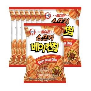 빙그레 스모키 베이컨칩 70g (8개)_이미지