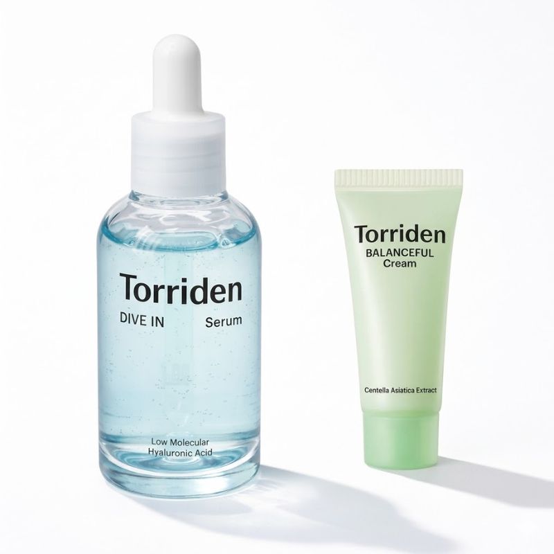 토리든 다이브인 저분자 히알루론산 세럼 50ml + 밸런스풀 시카 크림 20ml (50ml 1개+20ml 1개)_이미지
