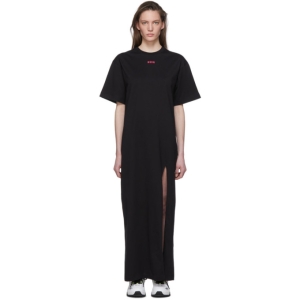  MSGM Black Logo T-Shirt Dress 상품이미지