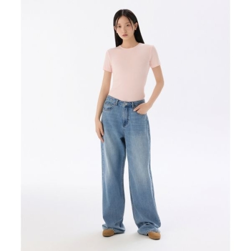 무신사 스탠다드 MUSINSA STANDARD WOMAN 우먼즈 린넨 라이크 와이드 데님 팬츠 로우 블랙 MWENP416-AK 177567.._이미지
