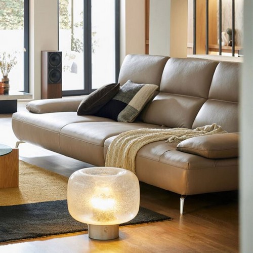 자코모 젬마 스윙 기능성 천연가죽 소파 4인용 (스툴포함)_이미지