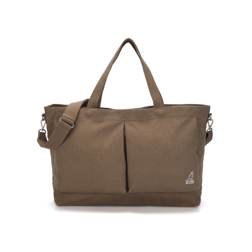 캉골 레트로코어 캔버스 토트백_3960 (브라운)