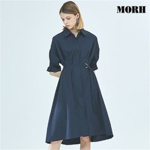  모어  MORH 소매 디테일 셔츠 원피스 THC0ABY32_HNV
