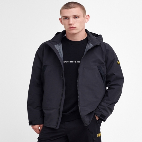바버 남성 블랙 B.Intl Hack 자켓 URJU4E033BK