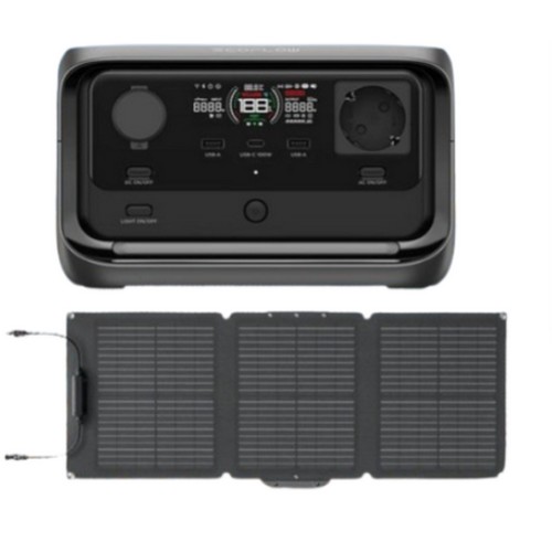 에코플로우 리버3 파워뱅크 UPS (+ 60W 태양광 패널)