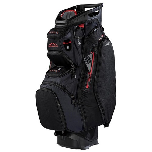 썬마운틴 C130 경량 카트백 블랙 스틸 레드