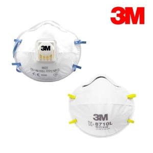 3M 방진마스크 1급 2급 분진 공업용 산업용 8822 8710 BOX_이미지