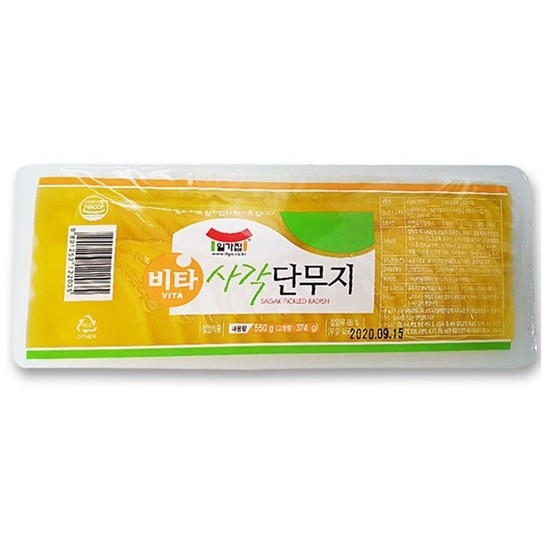 일미농수산 일가집 비타 사각 단무지 550g (12개)_이미지
