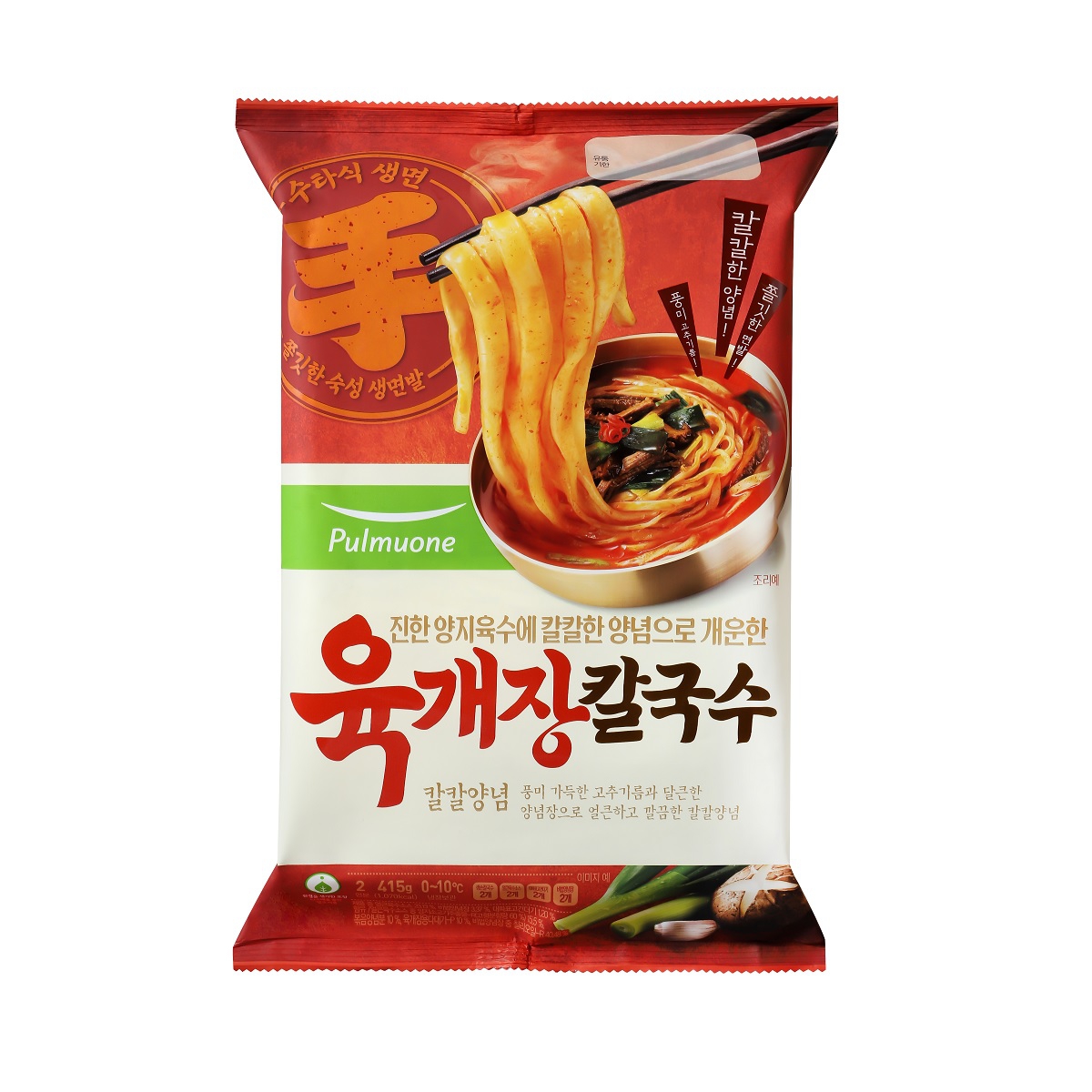 육개장 칼국수 2인분 415g