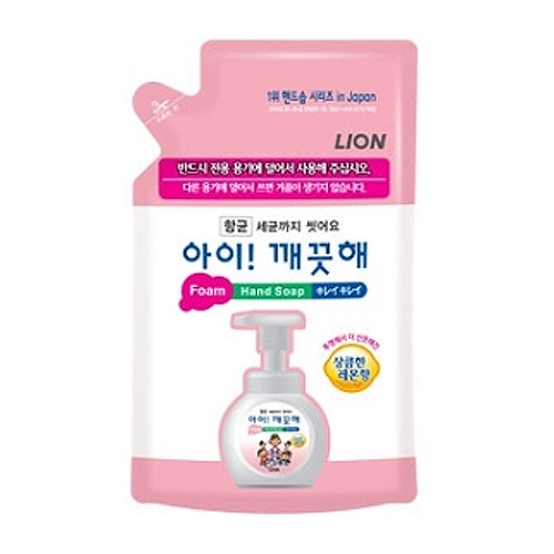 아이깨끗해 레몬 항균 폼 핸드 솝 리필 450ml (1개)_이미지