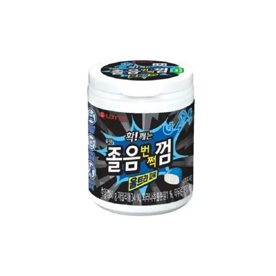 롯데제과 졸음 번쩍껌 울트라파워 80g (8개)_이미지