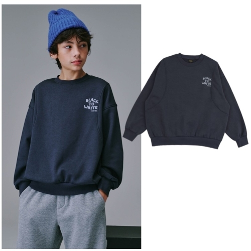 이현어패럴 블루테일 2 AYH7TS01CG 초등 주니어 공용 차콜그레이 절개 포인트 맨투맨 없음 차콜그레이/150