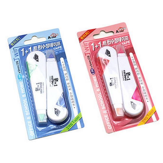 AONE 트윈수정테이프 2입포장
