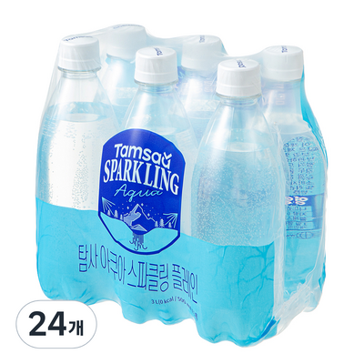 탐사 아쿠아 스파클링 플레인 무라벨 500ml (24개)_이미지