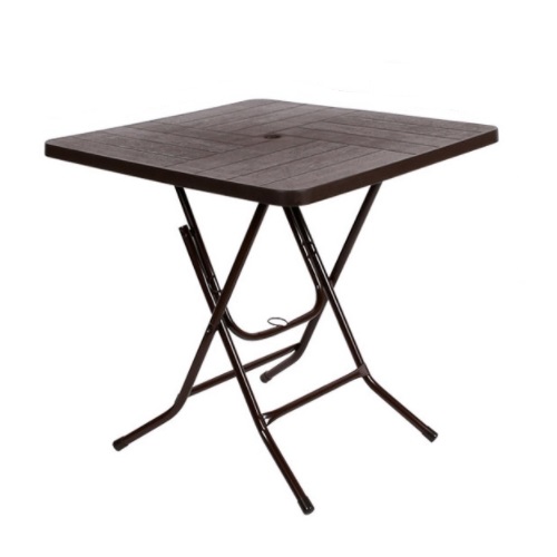 지오리빙 원터치 파라솔 사각 테이블 (팔걸이의자4개)_이미지