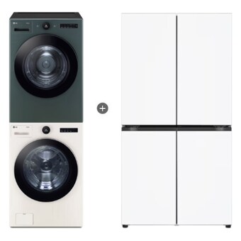 LG전자 트롬 오브제컬렉션 FX24ENE + RD20GNG + 냉장고 T875MHH111
