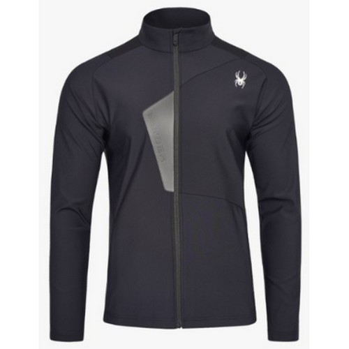 스파이더 액티브 라이프 프론트 레터링 집업 재킷 SPHPCNFT112M (BLK, 블랙)_이미지