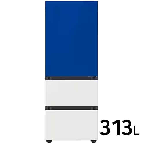 삼성전자 비스포크 김치플러스 키친핏 프리즘360+글램 RQ33C74C1AP (블루+화이트)_이미지