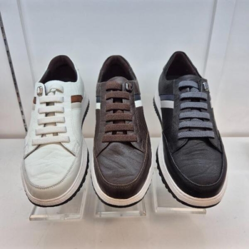 엘칸토 HC11 소가죽 남성화 세미 케주얼 스니커즈 E5N0U51V3X_이미지