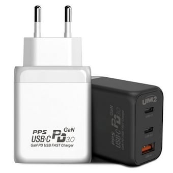아임커머스 UM2 PD PPS 65W 3포트 GaN <b>충전기</b> miniGAN65W3