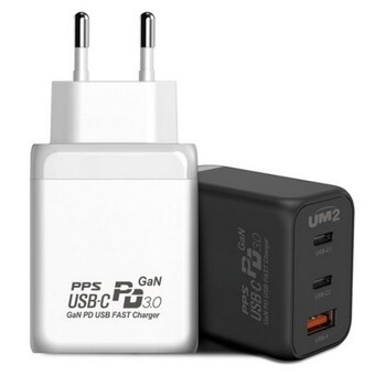 아임커머스 UM2 PD PPS <b>65W</b> 3포트 GaN <b>충전기</b> miniGAN<b>65W</b>3