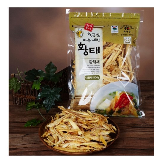 진부령덕장 황금빛 하늘내린 황태채 1kg (1개)_이미지