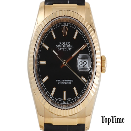 데이저스트 골드 검정판 바인덱스 116138 36mm