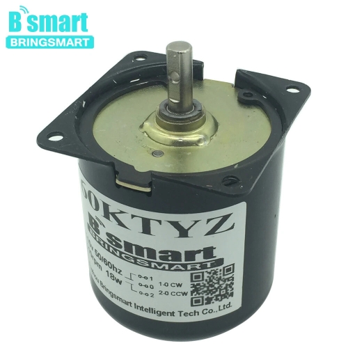 스마트 Bring 저속 AC 동기 모터 마이크로 기어 영구 자석 60KTYZ 220V 2.5rpm-110rpm 110V 14W