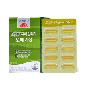 고려은단 식물성 퓨어 알티지 오메가3 801mg 60캡슐 (1개)_이미지