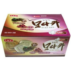 리리식품 산들촌 찹쌀떡 모나카 밤맛 단팥