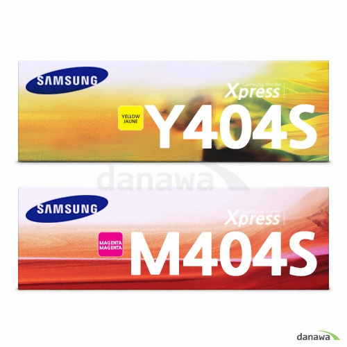 정품 CLT-M404S, CLT-Y404S 2색 세트