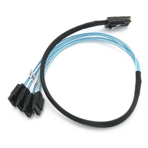 라이트컴 COMS BT288 Mini SAS 36p to SATA x 4 케이블 (0.5m)_이미지