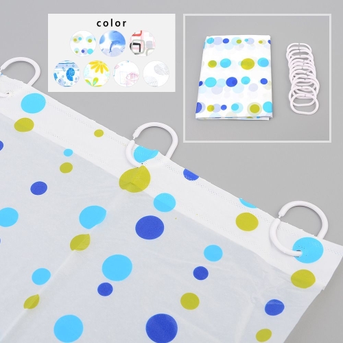 커튼전문샵 180cm 샤워커튼 링 세트 샤워커튼세트 샤워부스봉링