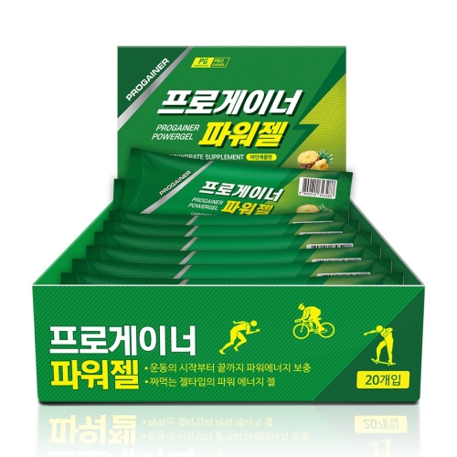 프로게이너 파워젤 파인애플 40g 20포 (2개)_이미지