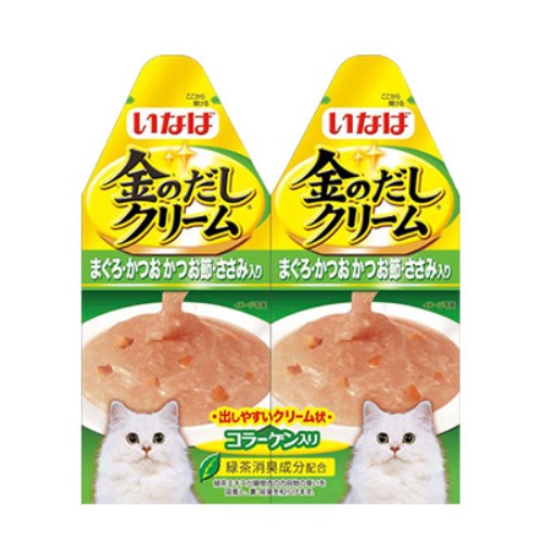 이나바 캣 챠오 금빛육수크림 참치&가다랑어포&닭가슴살 IC-85 60g (30g x 2p) (1개)_이미지