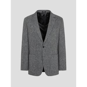 라이프스타일 울 캐시미어 헤링본 재킷 그레이_GC5911M093