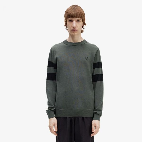 프레드 PERRY Sharp 팁드 슬리브 니트 638 AFPM2335533638 3117134